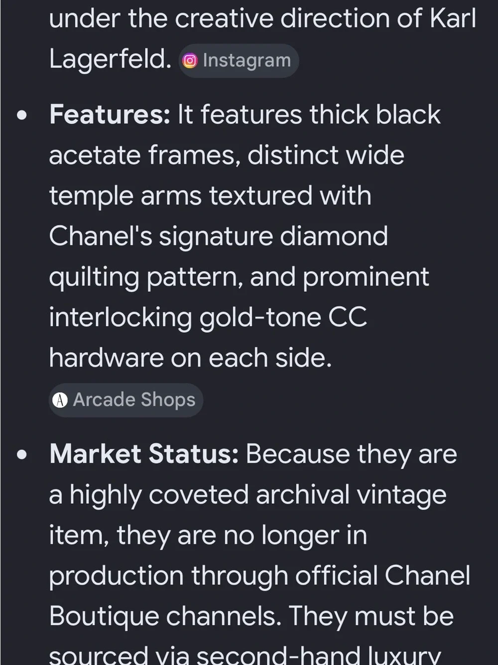 Chanel Black Women's Sunglasses
